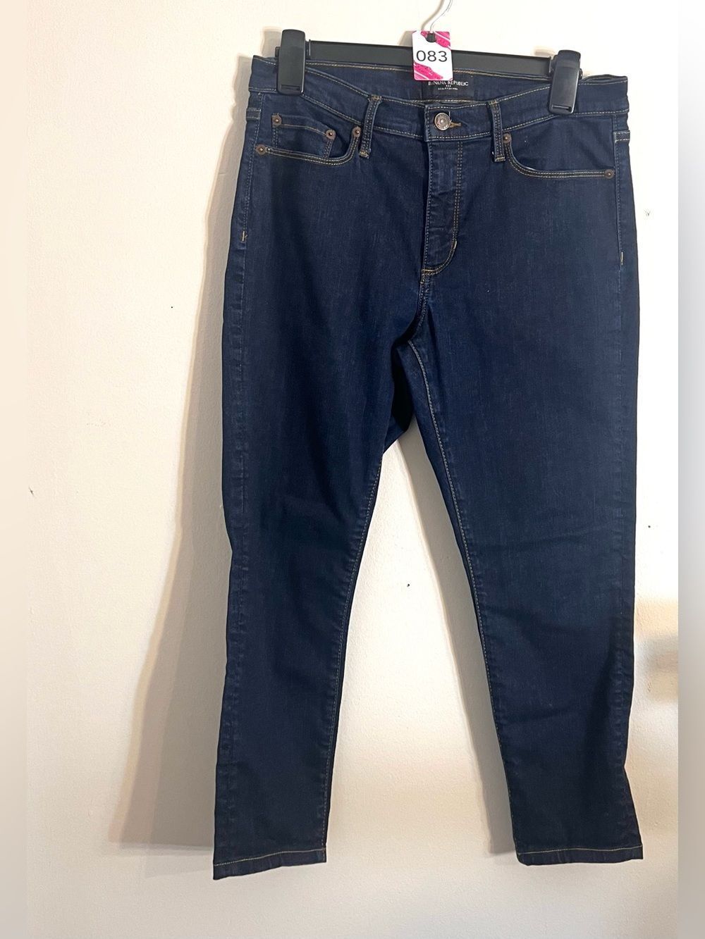 Banana Republic Women's Skinny Jeans in Dark Blue Denim